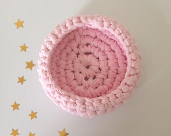 Basket tidy pink violet
