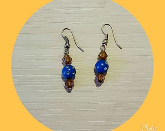 Brown Pearl Earring