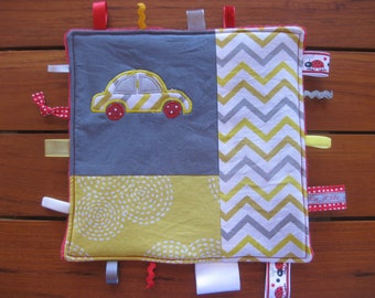 Doudou étiquettes appliqué voiture garçon