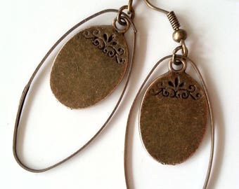 Tan earrings 3