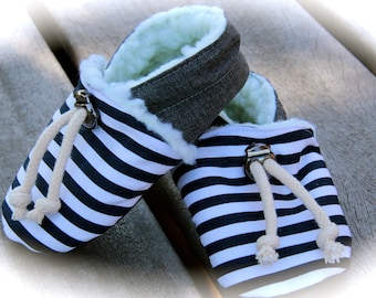 booties sailor baby girl or boy 3-6 months or 9-12 months