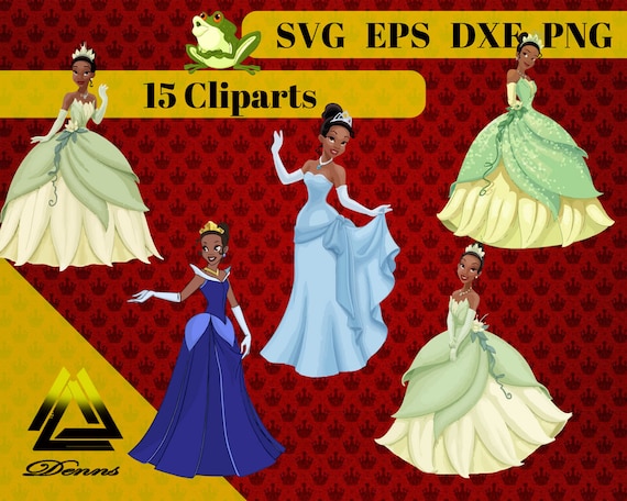 Download Princess and the frog Tiana Clipart 15 Svg Eps Png Dxf