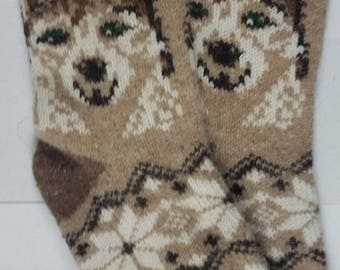 Averti 100% Angora Handcrafted Antibacterial Bed/Lounge Socks 140 Gram Size UK 8.5 - 10