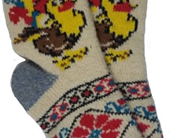 Averti 100% Angora Handcrafted Antibacterial Bed/Lounge Socks 120 Gram Size UK 7.5 - 9