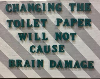 Change toilet paper | Etsy