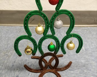 Etsy horseshoe christmas tree