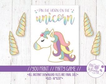 Eloquent image inside pin the horn on the unicorn printable Monster image inside pin the horn on the unicorn printable