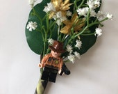 Handmade Lego - Rick - The Walking Dead - Wedding Buttonhole / Boutonnieres