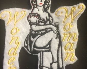 Pinup Girl Patch Wonder Woman Patch Sexy Girl Patch Adult Patch Humorous Patch