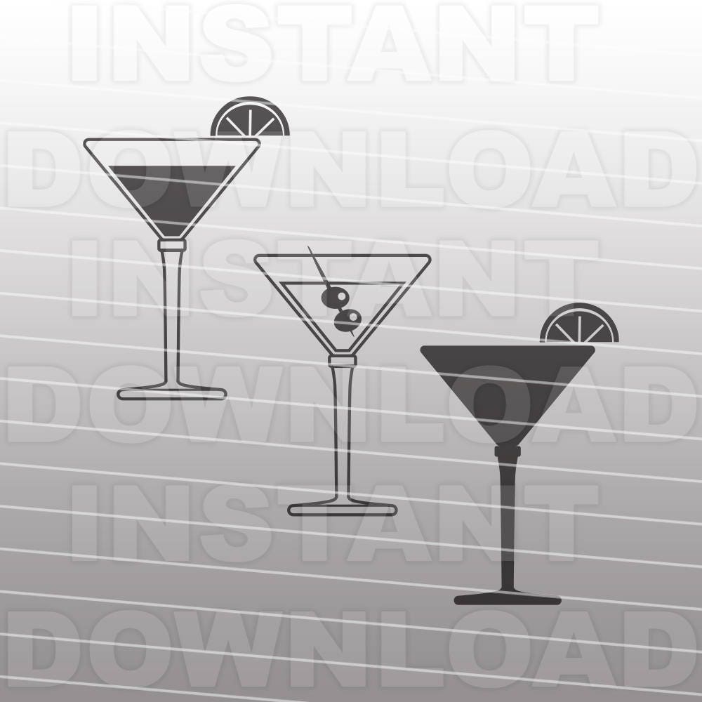 Download Martini Glass SVG FileCocktails SVGLiquor svg Personal