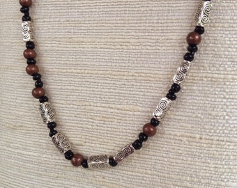One Day at a Time MORSE CODE necklace Recovery Quote spelled out in beads Sobriety Saying sobriety gift Sobriety Anniversary recovery gift