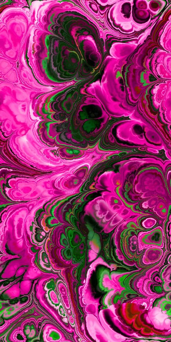 Fushia Pink Artist Hand Created Artisan Crepe de Chine Fabric Fiber Art Apparel Sheer Home Decor