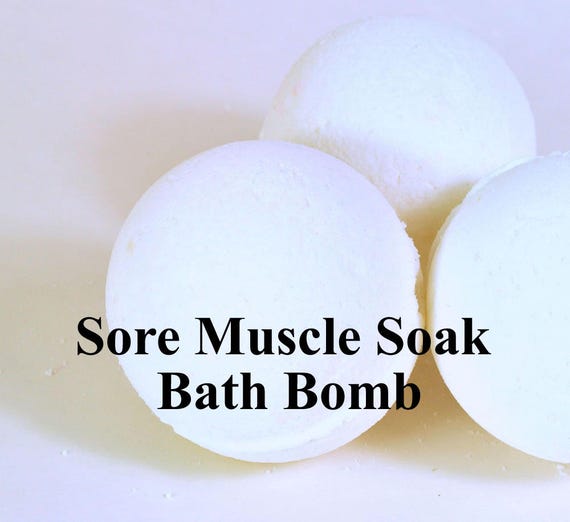 Sore Muscle Soak Bath Bomb One All Natural Bath Bomb Fizzie