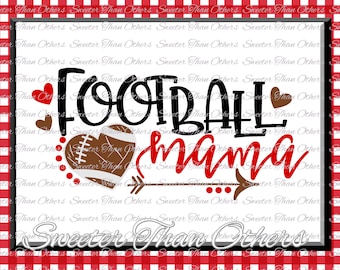Football SVG Football Mama Svg Distressed Football pattern Vinyl Design SVG DXF Silhouette Cameo Cricut Instant Download Football Design