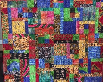 Festival Sale Dreaming of My Ancestral Home 60x75 African lap quilt