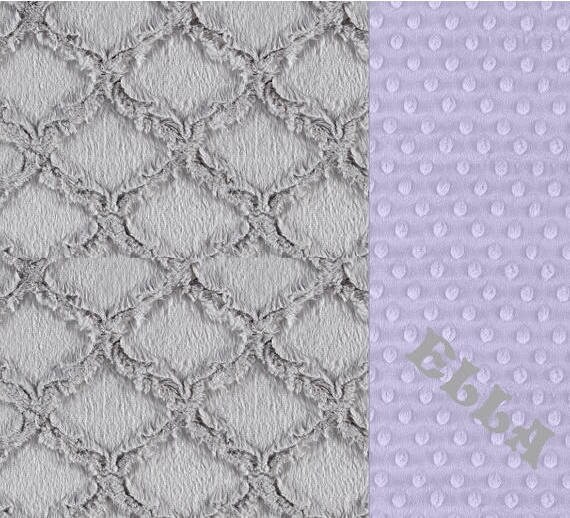 Kids Minky Blanket, Crib Bedding, Minky Baby Blanket Girl, Personalized Baby Blanket, Lavender Blanket, Geometric Blanket, Baby Gift