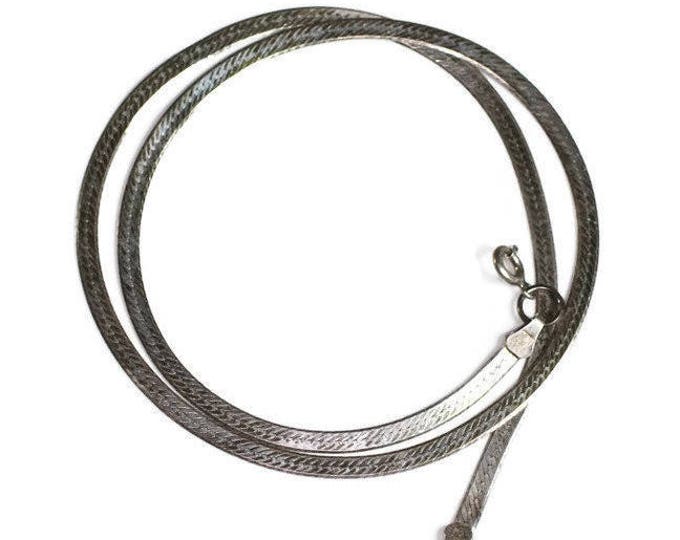 Danecraft Sterling Herringbone Necklace Chain Signed Danecraft Primavera