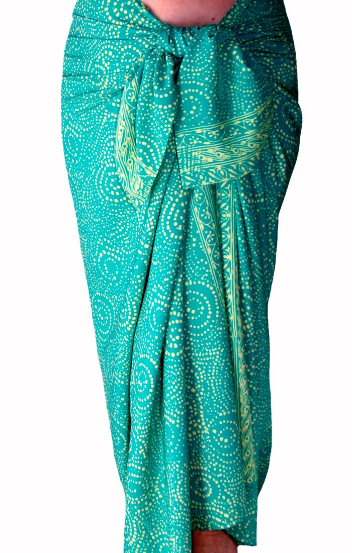 Chartreuse Sarong Women's Clothing Wrap Skirt Batik