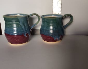 Wheel thrown Stoneware Mugs
