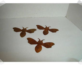 Rusty Metal Bees/Set of 3/Craft Supplies*