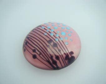 Moogin Beads - Abstract lampwork glass CABOCHON - 20mm - SRA