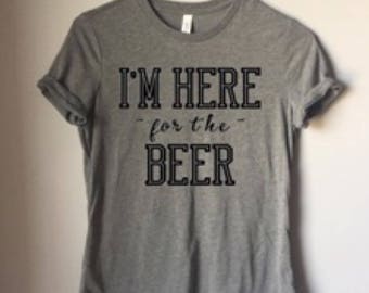 HERE For The BEER Tee || Sunday Funday || Football Tank