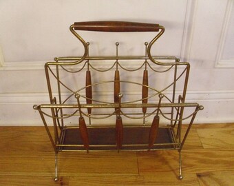 Vintage 1950's/1960's Magazine Rack/Record Rack