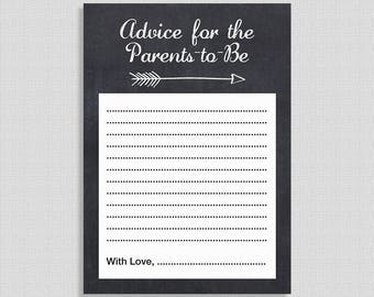 Advice for the Parents to Be Cards New Parent Advice Cards