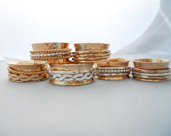 Fidget Spinner Ring Gold Filled
