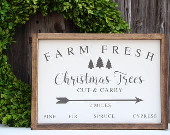 Tree Farm Signage Tree farm sign | Etsy