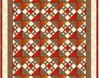 Raspberry Bridge Mix Quilt Pattern by Curlicue Creations, Star Quilt Pattern