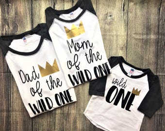 Dad of the Wild One Shirt, Mom of the Wild One shirt // where the wild things are shirt, queen of the wild things, wild one, wild things