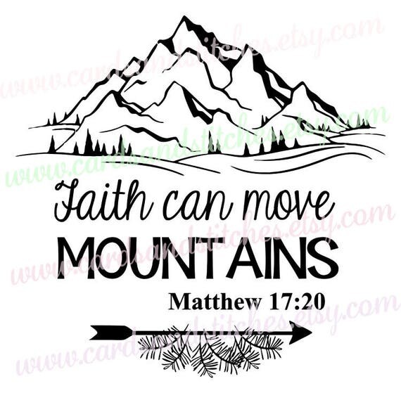 Download Mountains SVG Religious SVG Bible Verse Clipart Digital