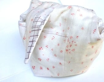 Bento Bag, Lunch Bag, Knitting Bag, Nani Iro Fabric