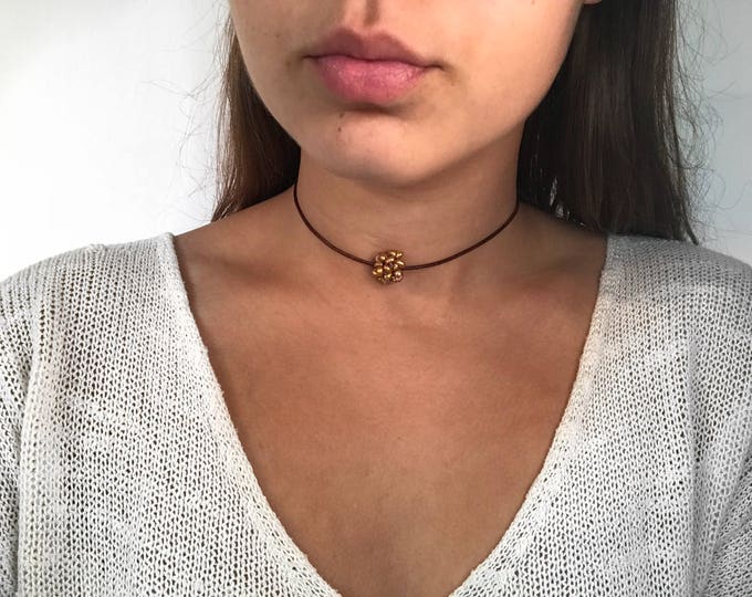 Pearl choker, pearl necklace, leather Choker, leather necklace, women choker, Choker for Women, pearl leather Choker, pearl necklace