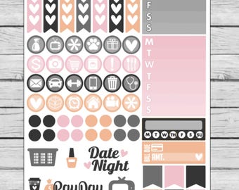 Glam Witch Functional Planner Stickers
