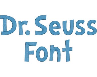 Dr. Seuss Machine Embroidery Font