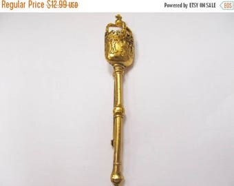 ON SALE Vintage Ornate Royal Scepter Pin Item K # 2712