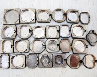Vintage Watch Back Lids - set of 26 - c192