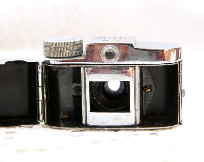 Vintage Miniature Photographic Mycro III A Sanwa Camera with Leather Case, Subminiature F=20 mm, Retro Analog Tiny Small Photo Camera 1950s Vintage Miniature Photographic Mycro III A Sanwa Camera with Leather Case, Subminiature F=20 mm, Retro Analog Tiny Small Photo Camera 1950s