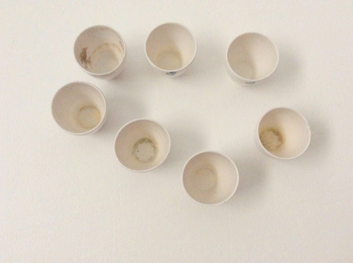 Vintage Crucible Set Crucibles with Stand Coors Crucibles