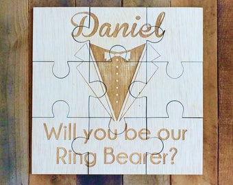 Will You Be Our Ring Bearer Puzzle Card, Ring Bearer Puzzle Invitation, Ring Bearer, Ring Bearer Proposal, Asking, Wedding Invitation, Boy