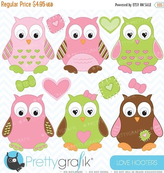 80% OFF SALE Owl clipart commercial use, vector graphics, digital clip art, digital images - CL374 Il_570xn