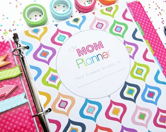 Home Management Binder, Printable Planner, The Mom Planner - INSTANT DOWNLOAD - Household Binder with Covers