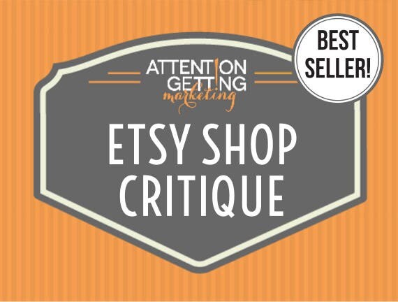 Etsy Shop Critique BEST SELLER Get a Personalized Written