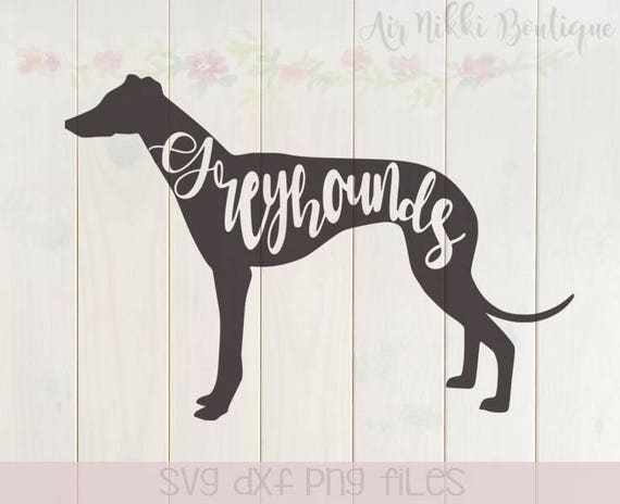 Greyhounds Greyhound outline SVG PNG DXF files instant