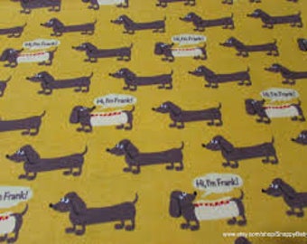 Weiner dog fabric | Etsy