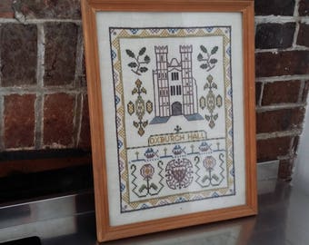 Vintage Sampler / Tapestry Oxburgh Hall Historic Building
