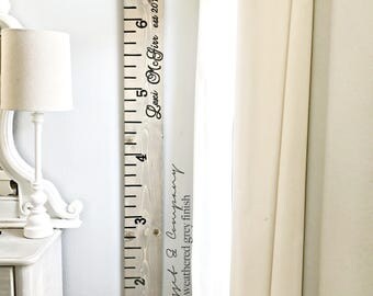 Growth Chart Ruler; Growth chart; wooden growth ruler;ruler; newborn gift; wooden ruler; first birthday gift; measuring stick; nursery decor