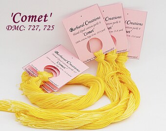 Hand dyed cotton perlé 8 - 'Comet'